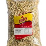 Manzana deshidratada en cubos