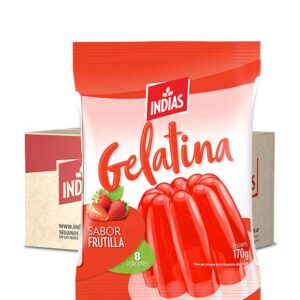 Gelatina de frutilla 12 x 170g.