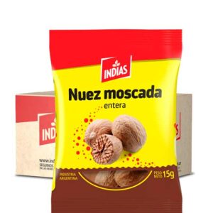 Nuez moscada entera 25 x 15g.