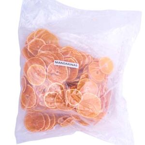 Rodajas de mandarina deshidratadas