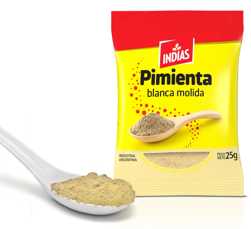 Pimienta blanca molida Indias