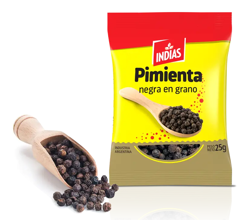 Pimienta negra en grano Indias